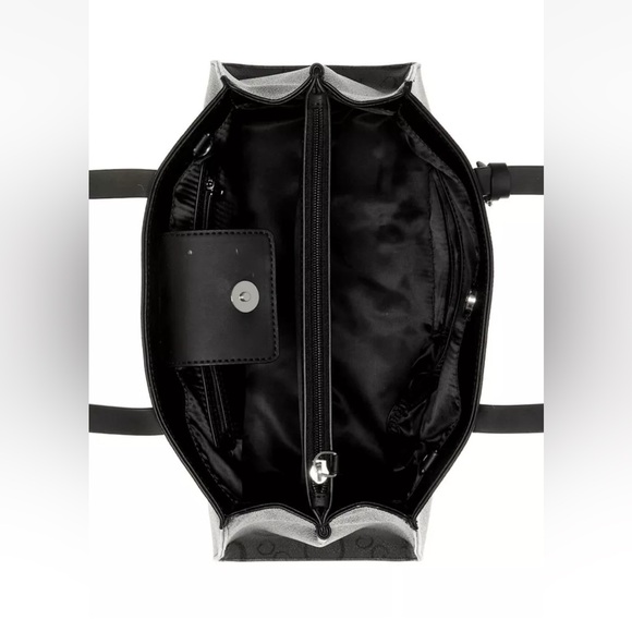 NWT Guess Elisa Satchel Black - Picture 5 of 7